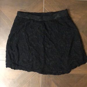 Charolette Russe XL Black Crochet Skirt